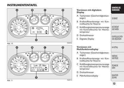 2010-2011 Fiat Punto/Punto Evo Owner's Manual | German