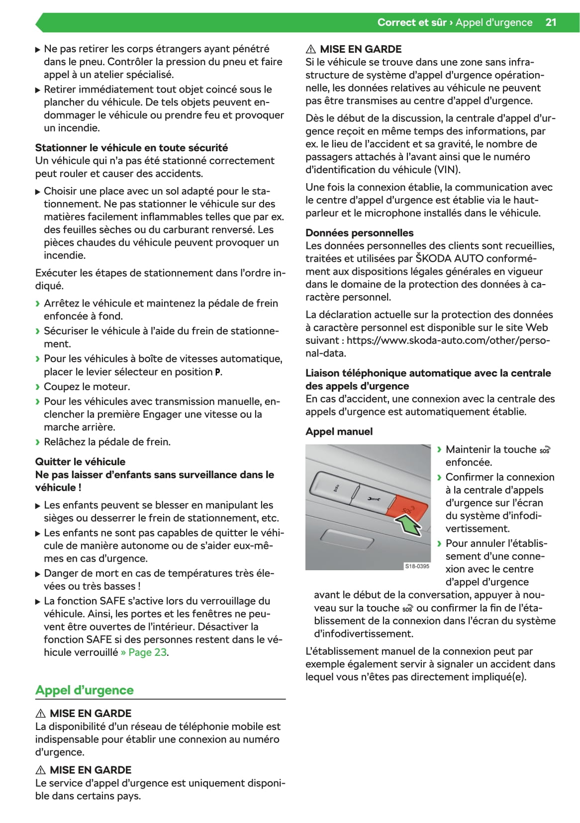 2019-2020 Skoda Fabia Owner's Manual | French