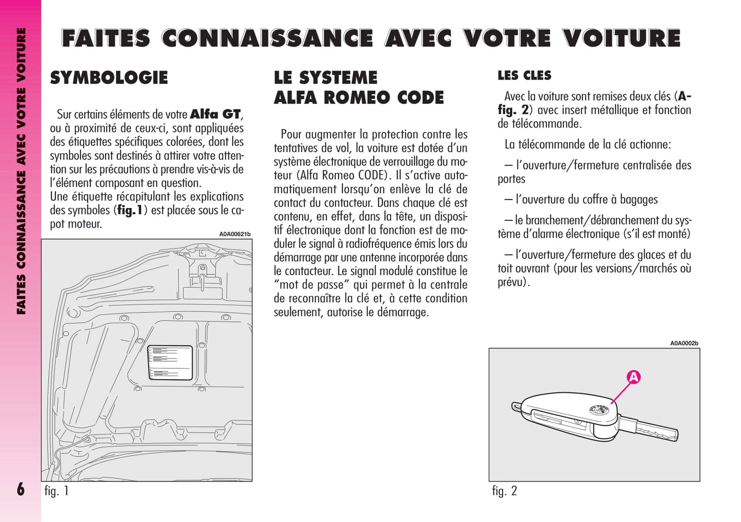 2004-2007 Alfa Romeo GT Owner's Manual | French