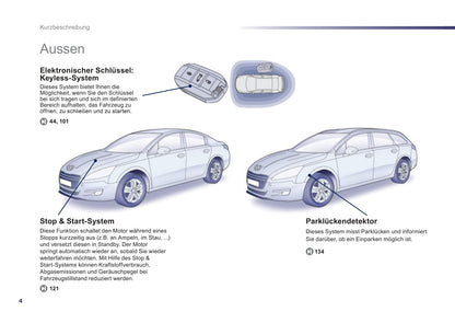 2012-2014 Peugeot 508 Owner's Manual | German
