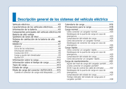 2018-2019 Hyundai Ioniq Owner's Manual | Spanish