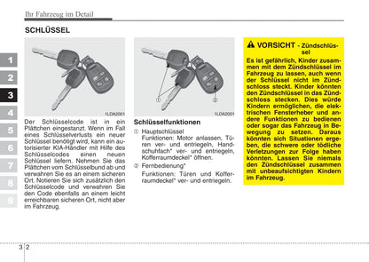 2006-2007 Kia Cerato Owner's Manual | German