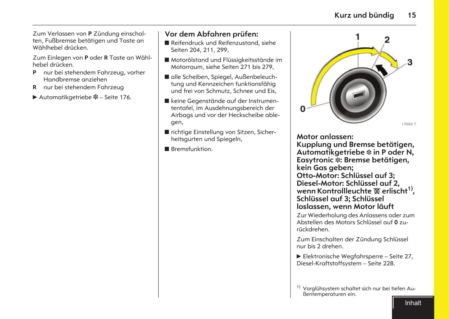 2007-2009 Opel Vectra Owner's Manual | German