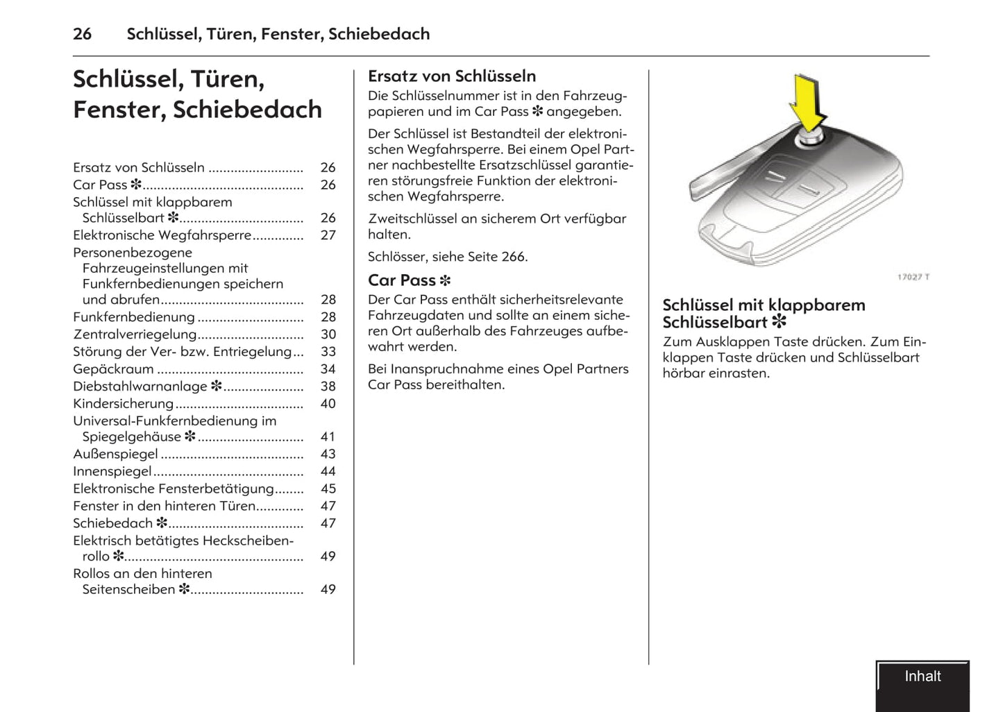 2007-2009 Opel Vectra Owner's Manual | German