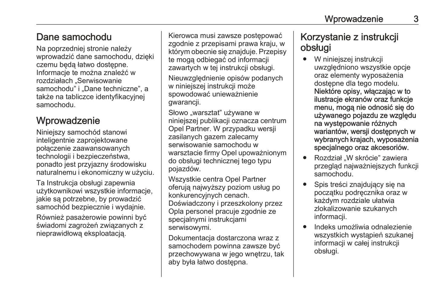 2019 Opel Mokka/Mokka X Owner's Manual | Polish