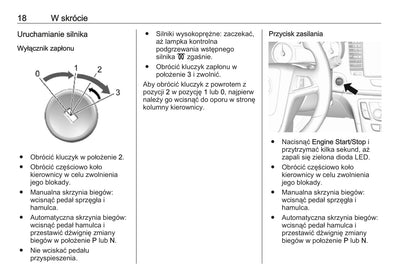 2019 Opel Mokka/Mokka X Owner's Manual | Polish