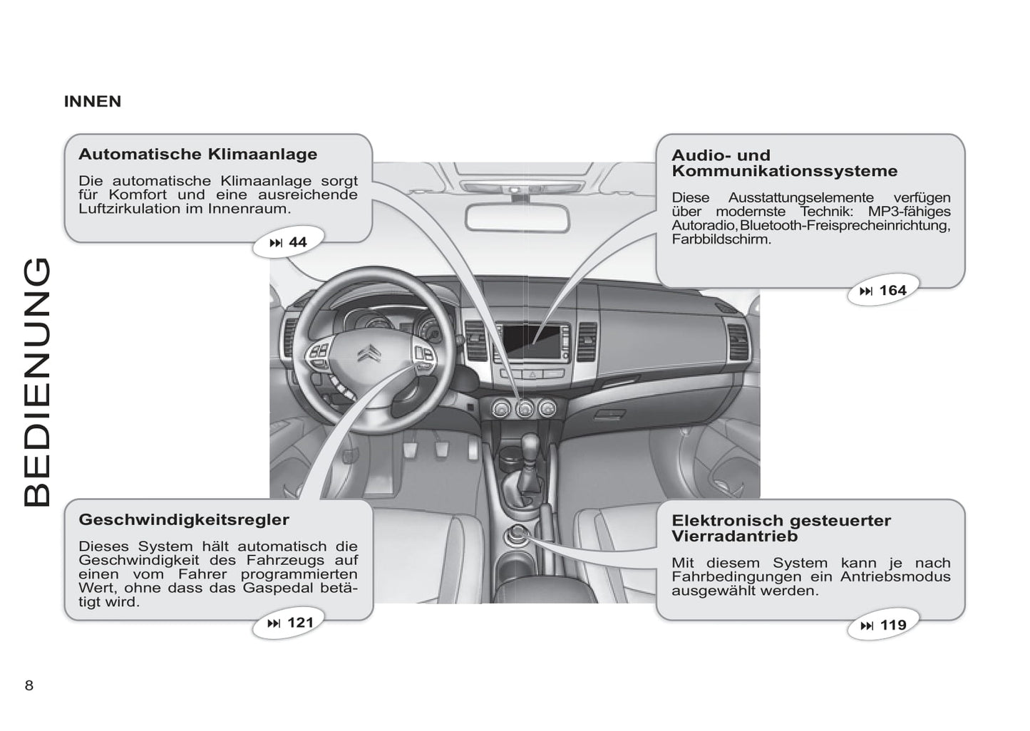 2011-2012 Citroën C-Crosser Owner's Manual | German