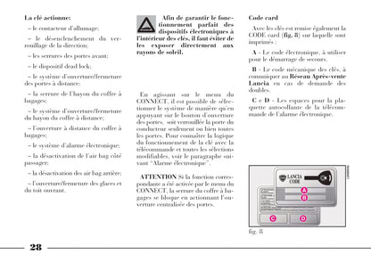 2002-2008 Lancia Thesis Owner's Manual | French