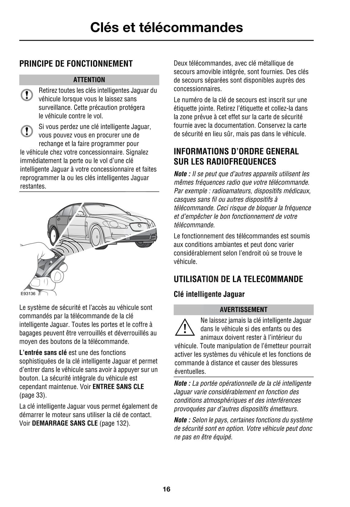 2008-2009 Jaguar XF Owner's Manual | French