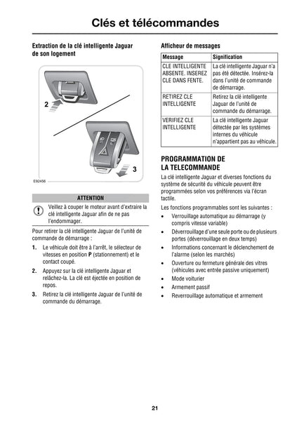 2008-2009 Jaguar XF Owner's Manual | French