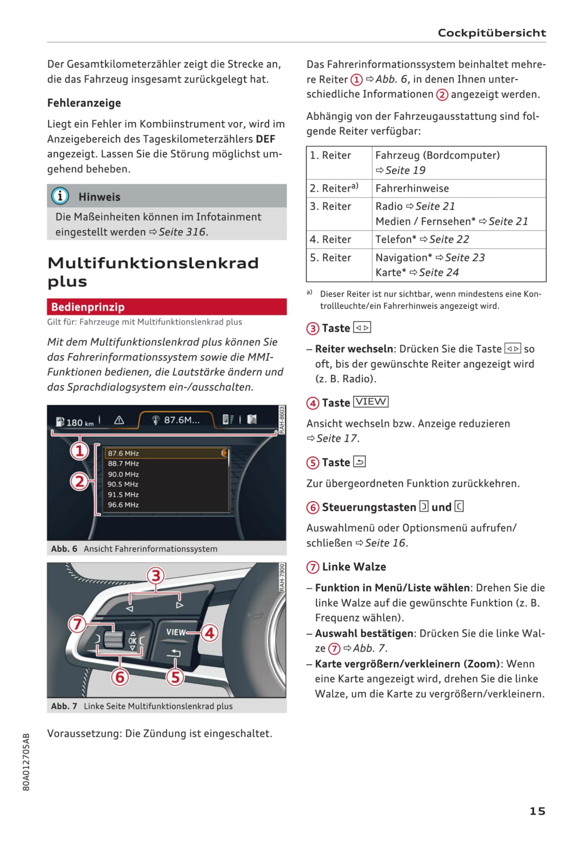 2017-2020 Audi Q5 Owner's Manual | German