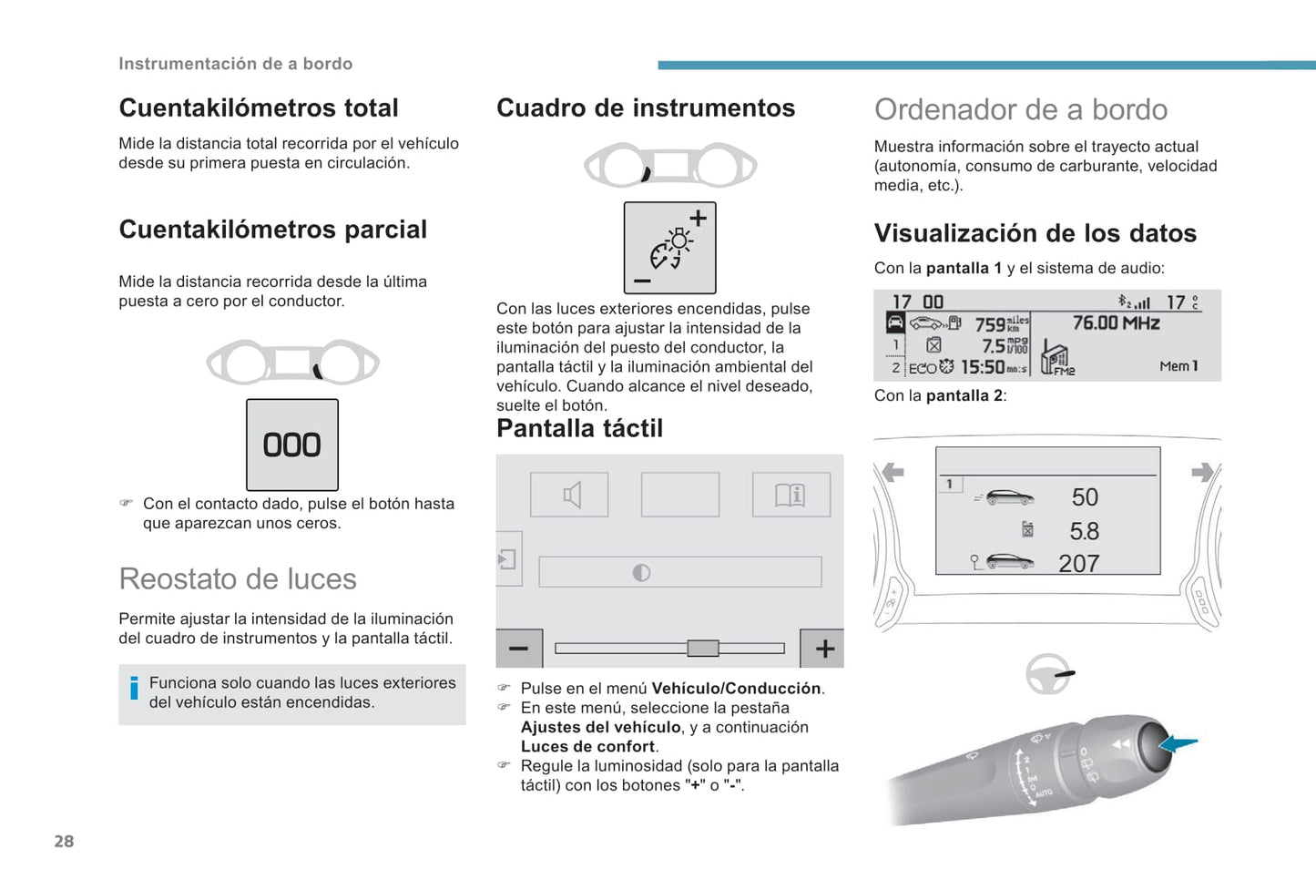 2017-2020 Peugeot 308 Owner's Manual | Spanish