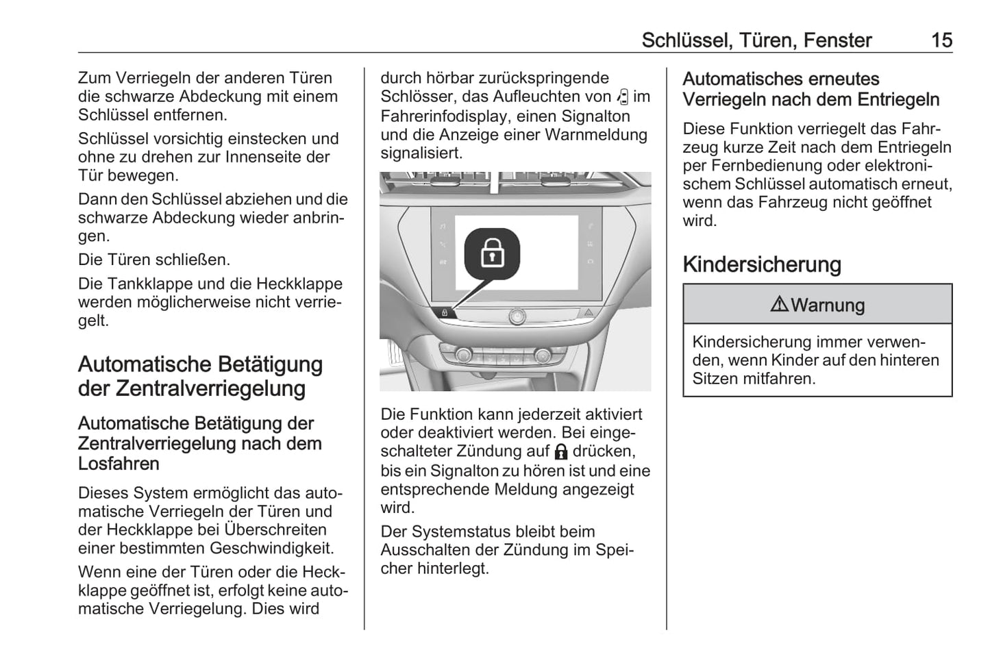 2021 Opel Mokka/Mokka-e Owner's Manual | German