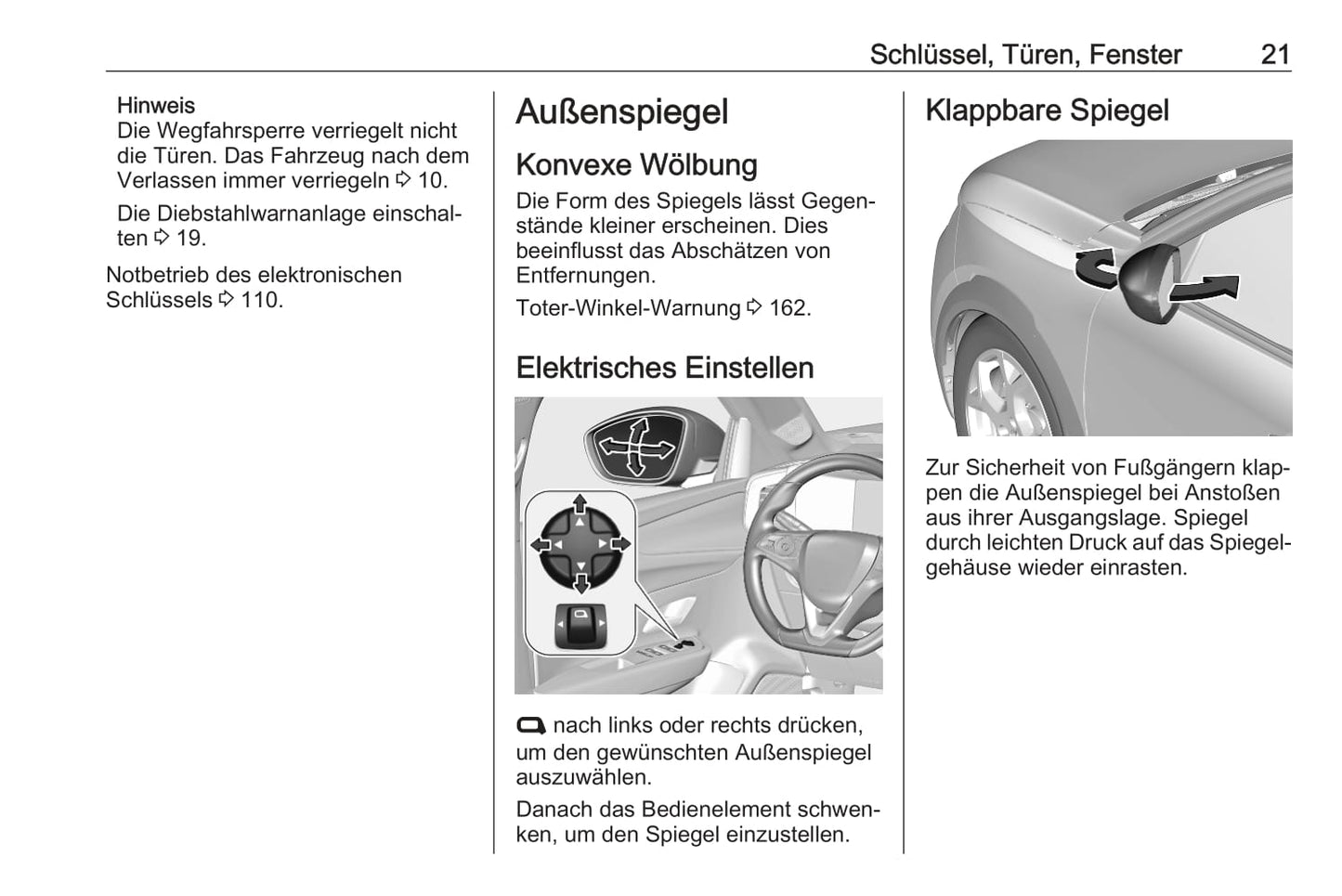 2021 Opel Mokka/Mokka-e Owner's Manual | German