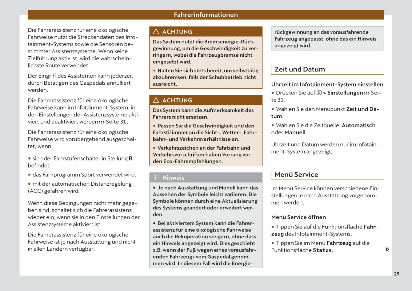 2021-2023 Cupra Born Manuel du propriétaire | Allemand