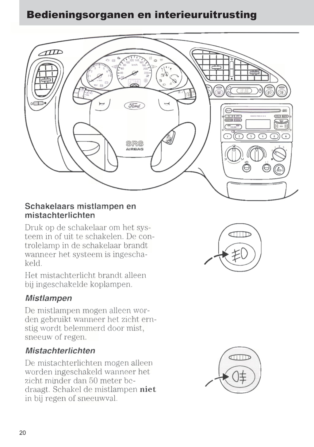 1999-2002 Ford Fiesta Owner's Manual | Dutch