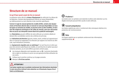 2004-2009 Seat Altea Manuel du propriétaire | Français