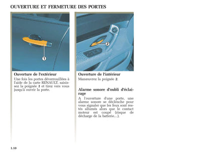 2002-2005 Renault Vel Statis Manuel du propriétaire | Français