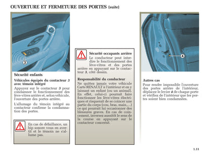 2002-2005 Renault Vel Statis Manuel du propriétaire | Français