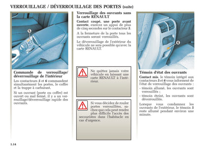 2002-2005 Renault Vel Statis Manuel du propriétaire | Français