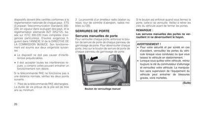 2010-2011 Jeep Cherokee Owner's Manual | French