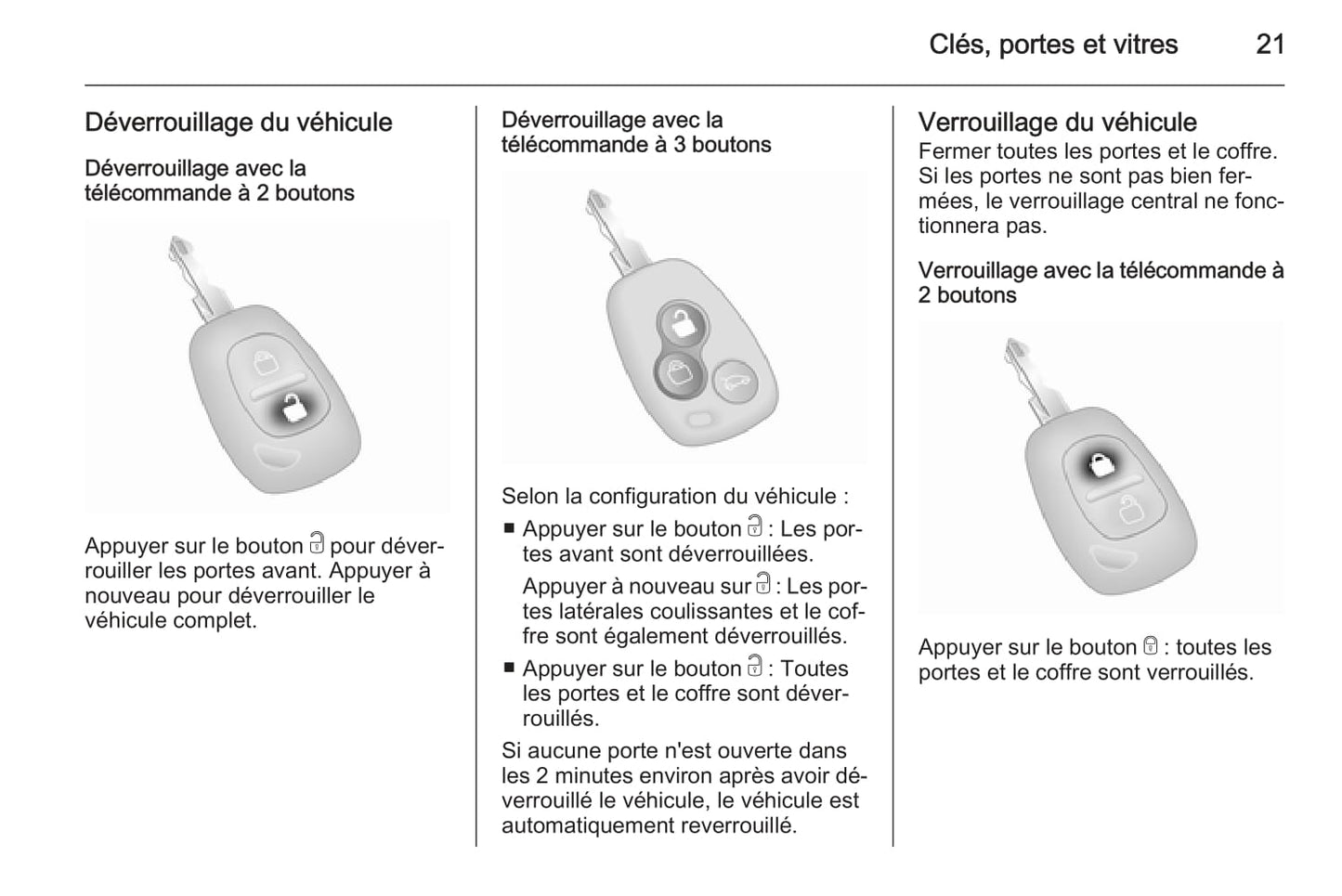 2014-2015 Opel Movano Owner's Manual | French