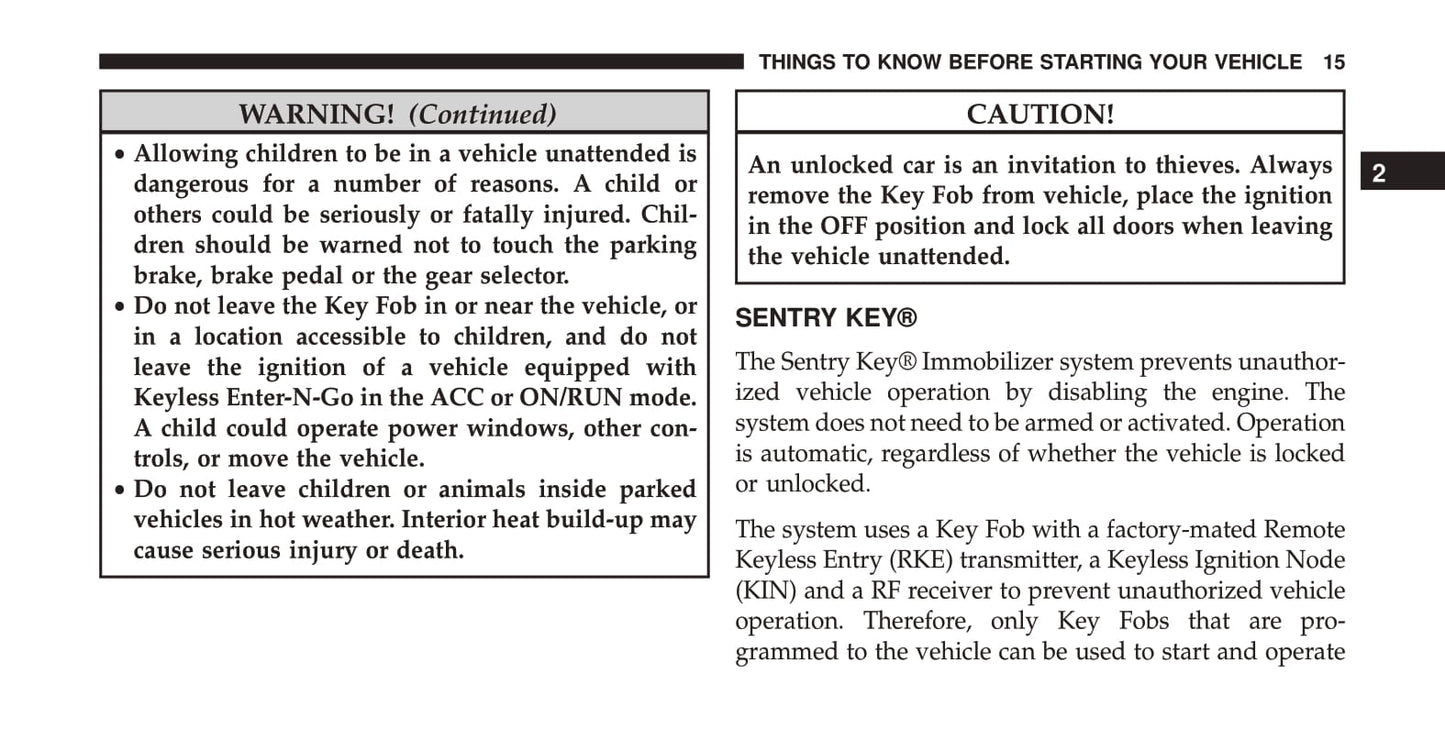 2015 Dodge Challenger SRT/SRT 392/SRT Hellcat Owner's Manual | English