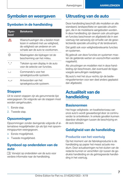 2020 BMW 2 Series Gran Coupé Owner's Manual | Dutch