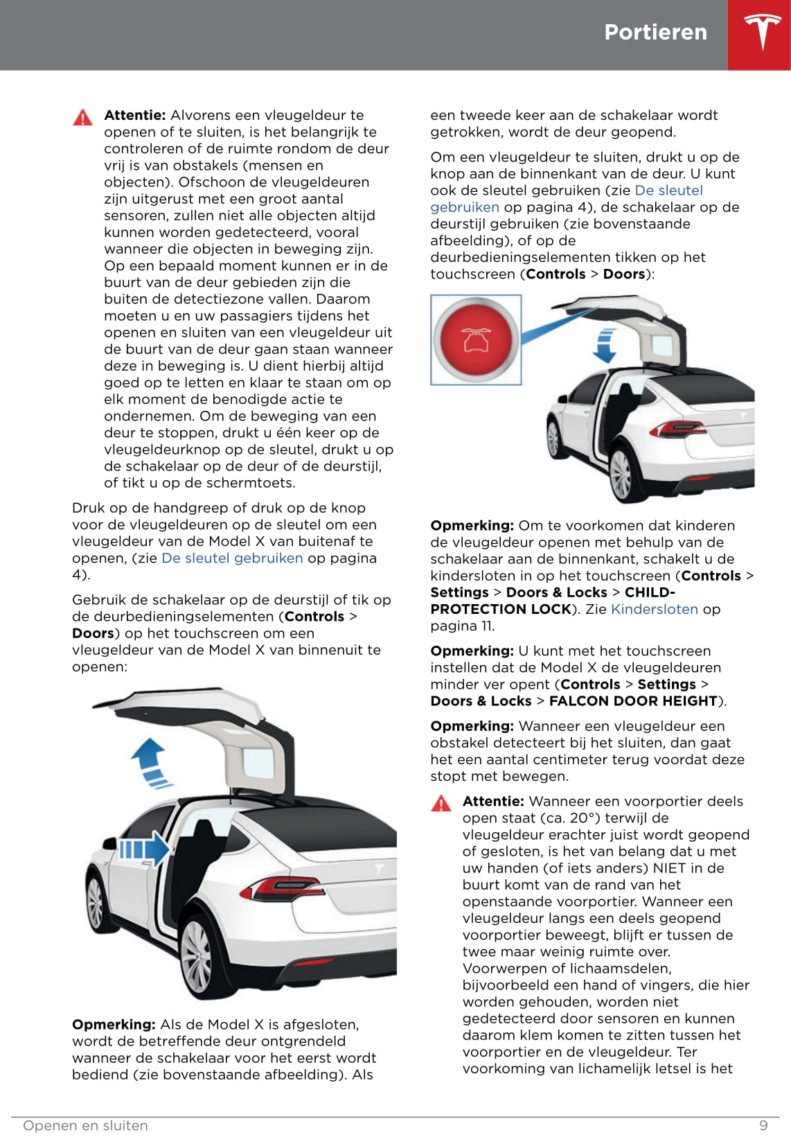 2016-2020 Tesla Model X Manuel du propriétaire | Néerlandais