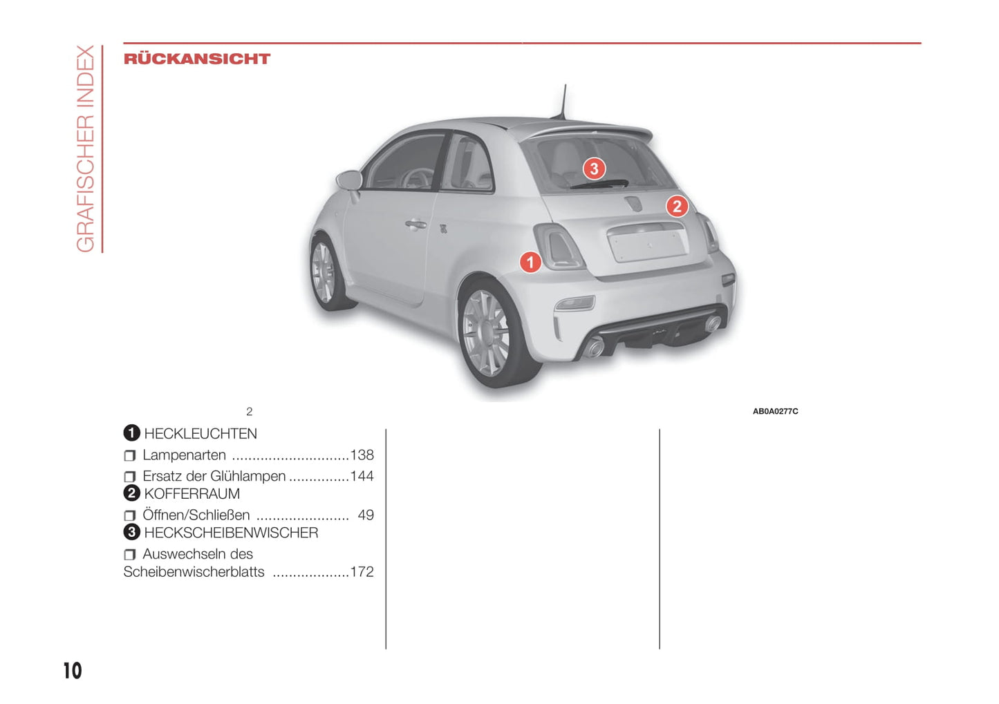 2016-2022 Abarth 595 Manuel du propriétaire | Allemand