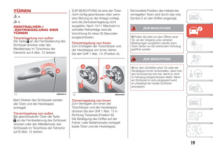 2016-2022 Abarth 595 Manuel du propriétaire | Allemand