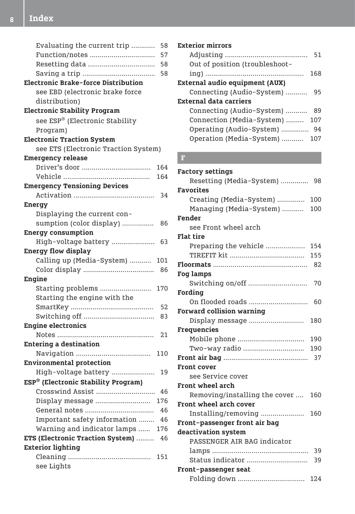 2016-2020 Smart Fortwo Manuel du propriétaire | Anglais