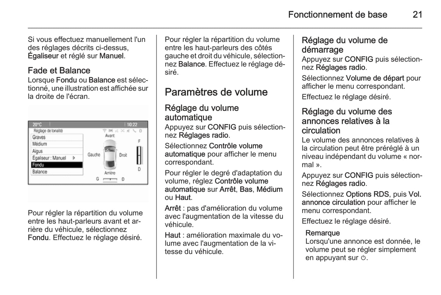 2012-2016 Opel Mokka Owner's Manual | French