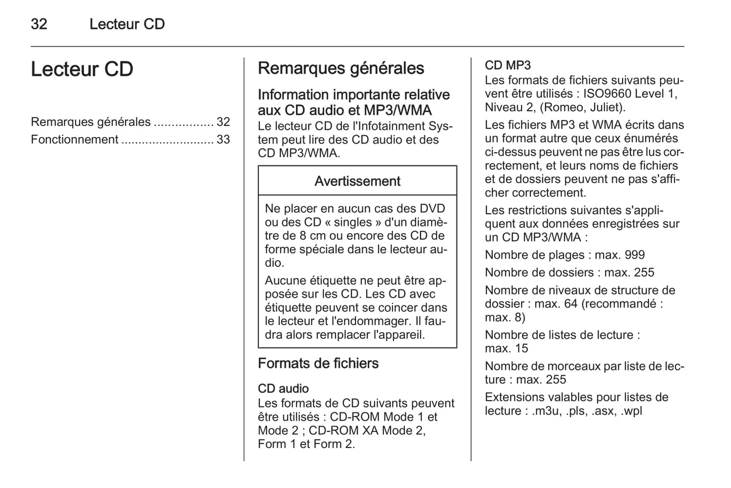 2012-2016 Opel Mokka Owner's Manual | French