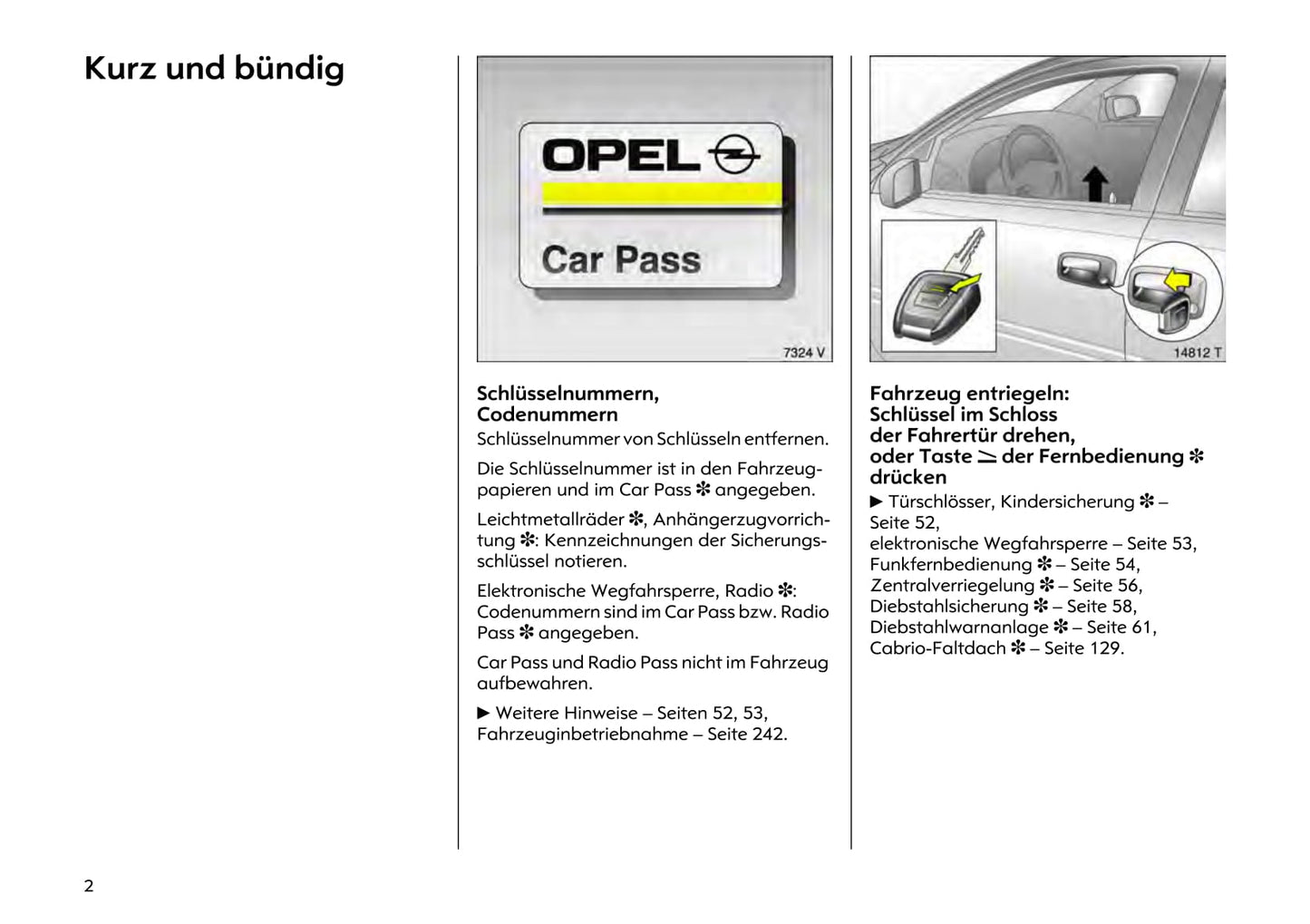 2000-2005 Opel Astra Manuel du propriétaire | Allemand