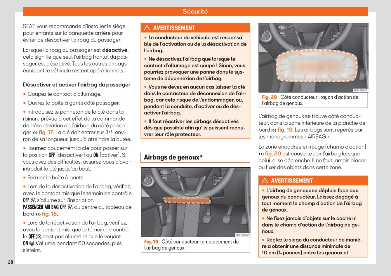 2019-2020 Seat Leon Owner's Manual | French