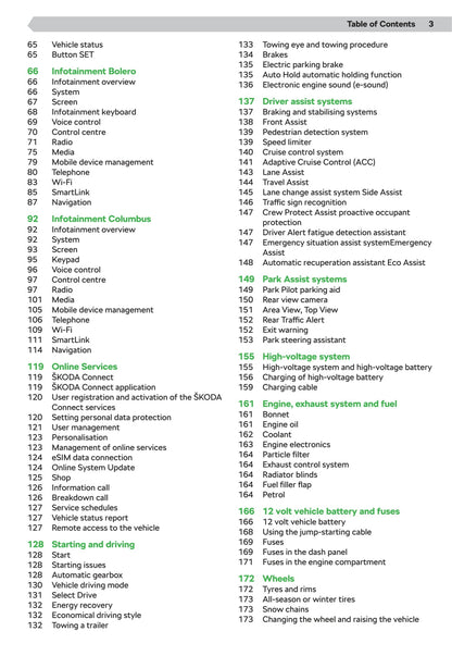 2020-2021 Skoda Octavia Owner's Manual | English