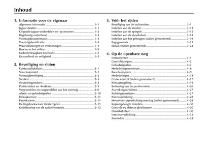 2000-2001 Jaguar S-Type Owner's Manual | Dutch