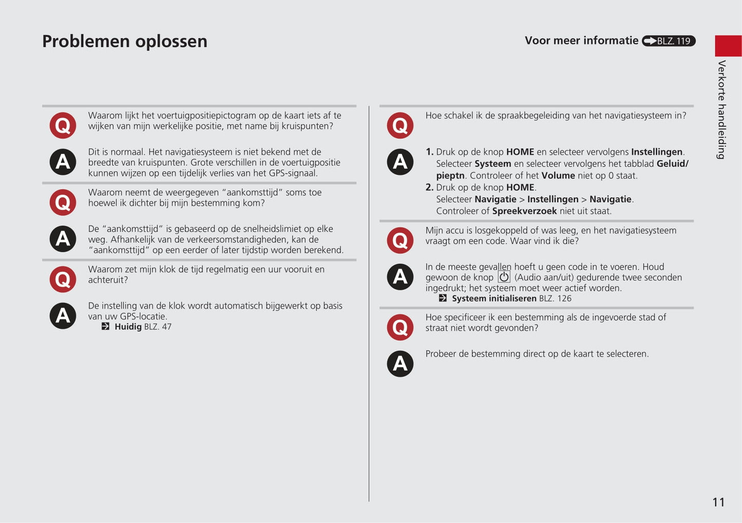 Honda CR-V Navigatie Handleiding 2015 - 2018