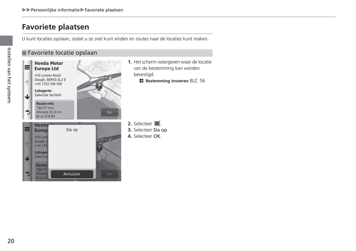 Honda CR-V Navigatie Handleiding 2015 - 2018