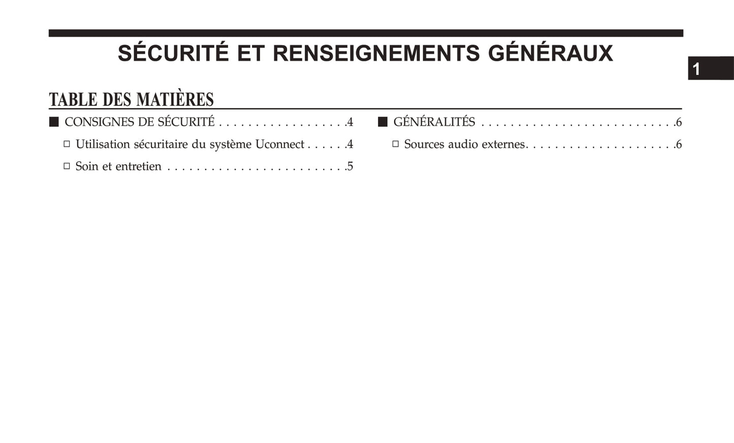 Jeep System Uconnect 3 Guide d'utilisation 2018