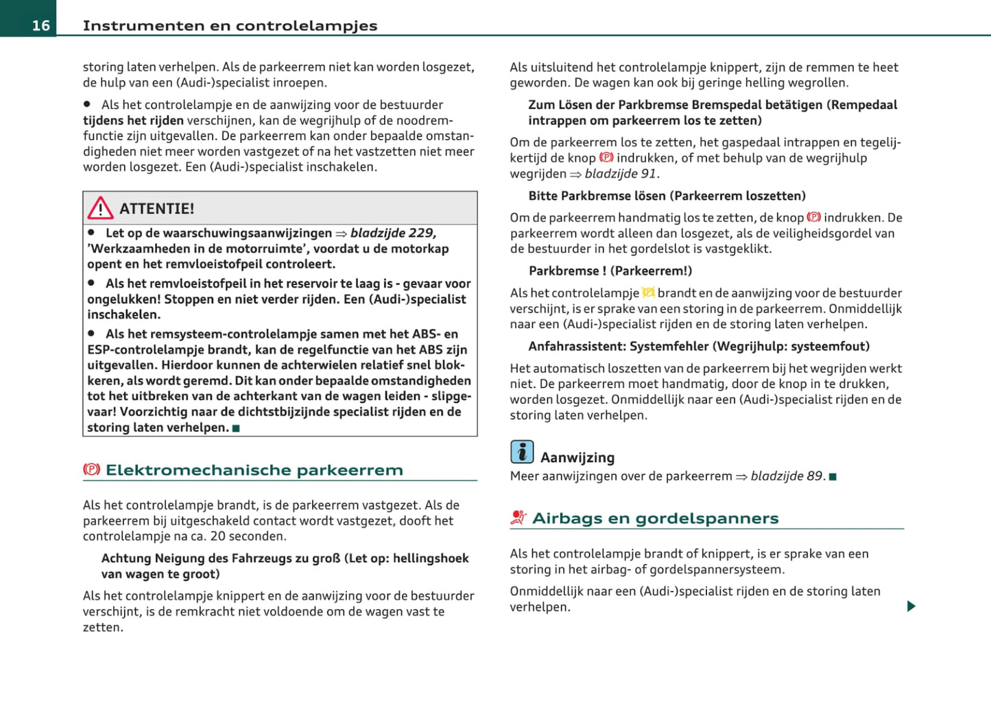 2007-2011 Audi A4 Manuel du propriétaire | Néerlandais