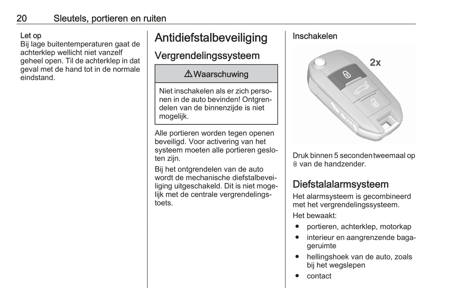 2021 Opel Grandland/Grandland Hybrid Owner's Manual | Dutch