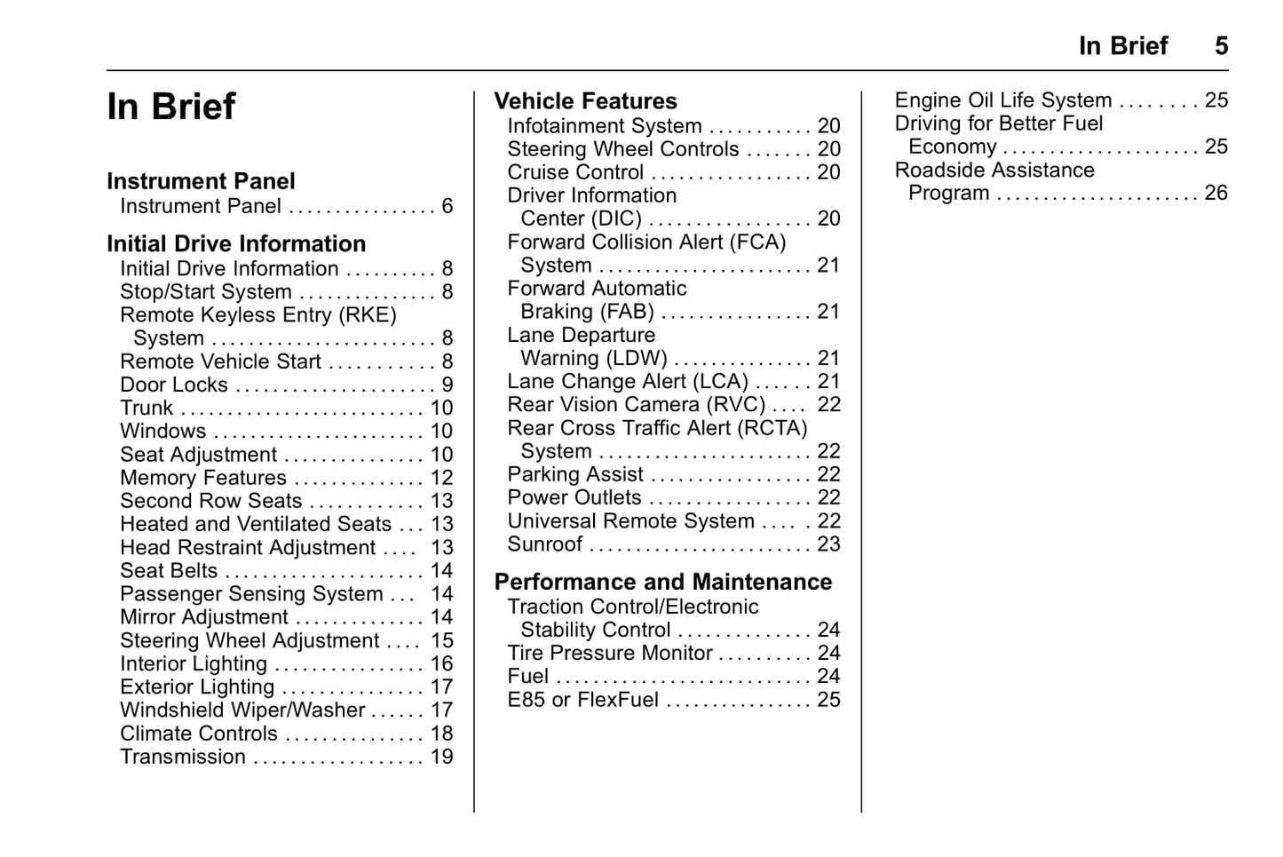 2018 Chevrolet Impala Owner's Manual | English