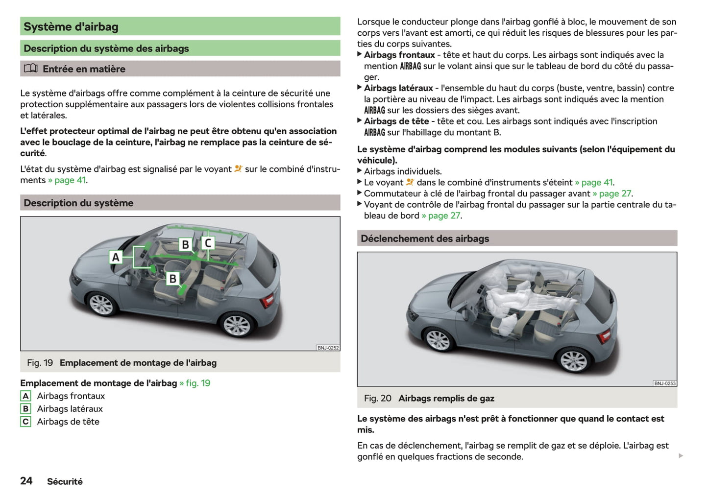 2017-2018 Skoda Fabia Owner's Manual | French