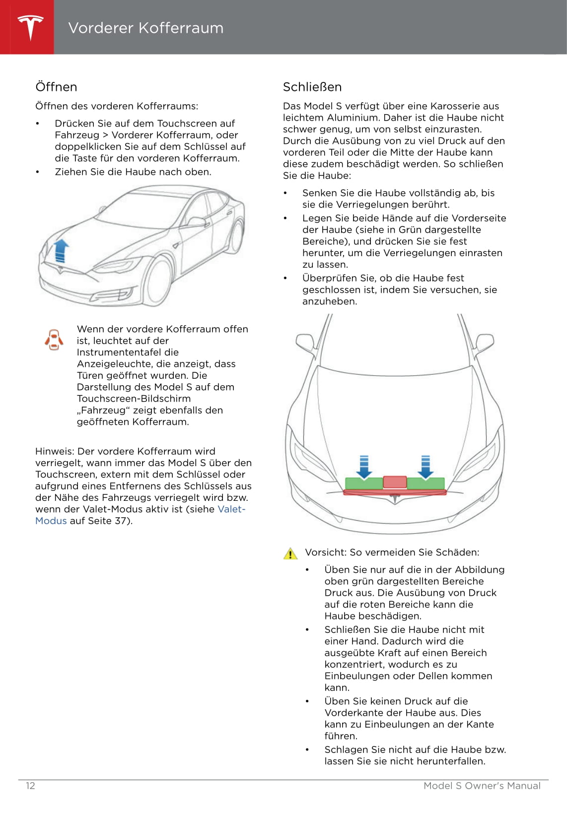 2016-2019 Tesla Model S Manuel du propriétaire | Allemand