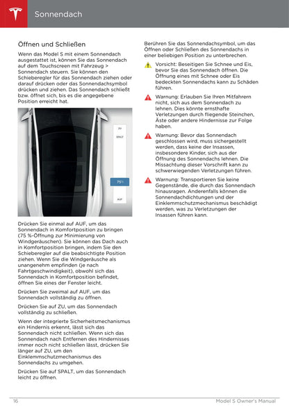 2016-2019 Tesla Model S Manuel du propriétaire | Allemand