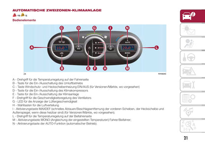 2015-2016 Fiat 500L Owner's Manual | German