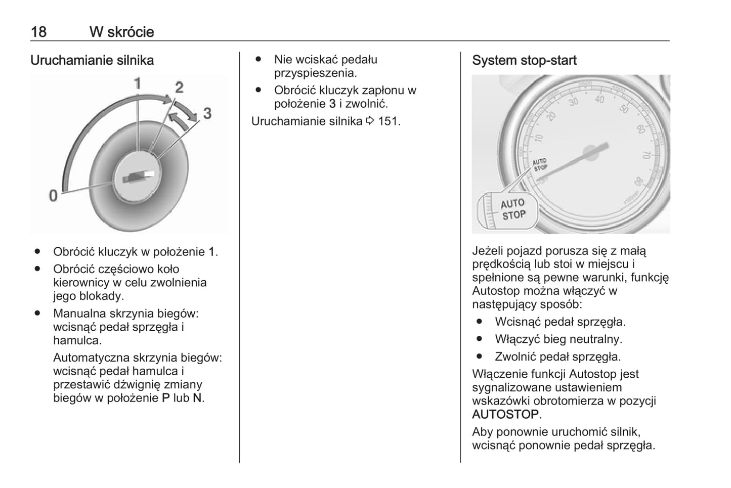 2018-2019 Opel Cascada Owner's Manual | Polish