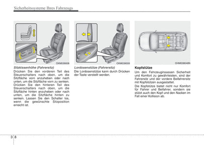 2009-2012 Kia Sorento Manuel du propriétaire | Allemand